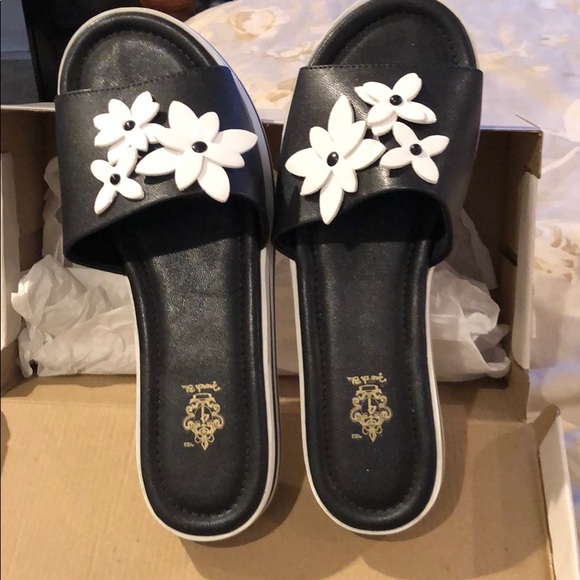 French blue size 10 brand new flat sandals - Picture 1 of 2